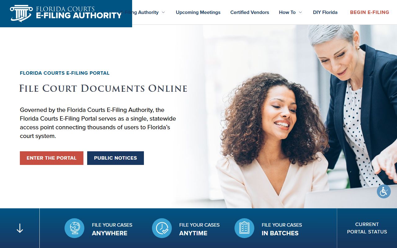 Sarasota County court records Florida Courts e-filing portal